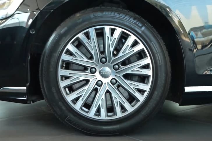 audi a8 l security in showroom