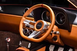 355 by Evoluto steering wheel and analogue dials
