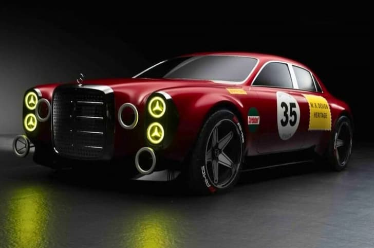 Mercedes AMG SEL 3.6 'Red Pig' concept front quarter static