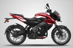 Side studio profile of Bajaj Pulsar  NS 200 Cocktail Wine Red