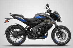 Side studio profile of Bajaj Pulsar  NS 200 Pewter Grey-Blue