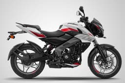Side studio profile of Bajaj Pulsar NS 200 Metallic Pearl White