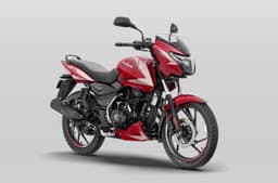 Bajaj Pulsar 125 Left front three quarter image Single Seat variant