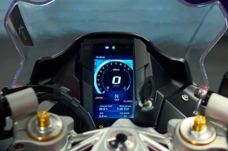 TVS Apache RR 310 dashboard shot static.