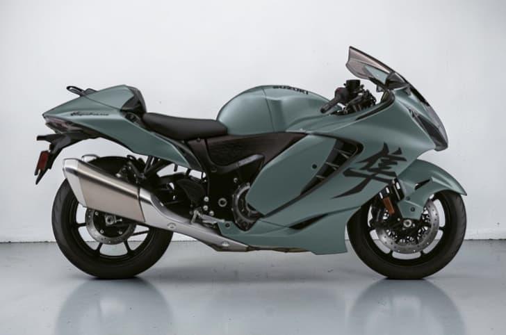 Suzuki Hayabusa right side profile green