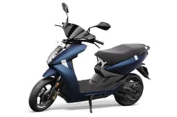 Ather 450X front three quarter Stealth Blue