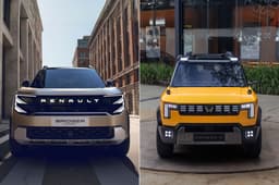 Renault Bridger and Mahindra Vision S front static