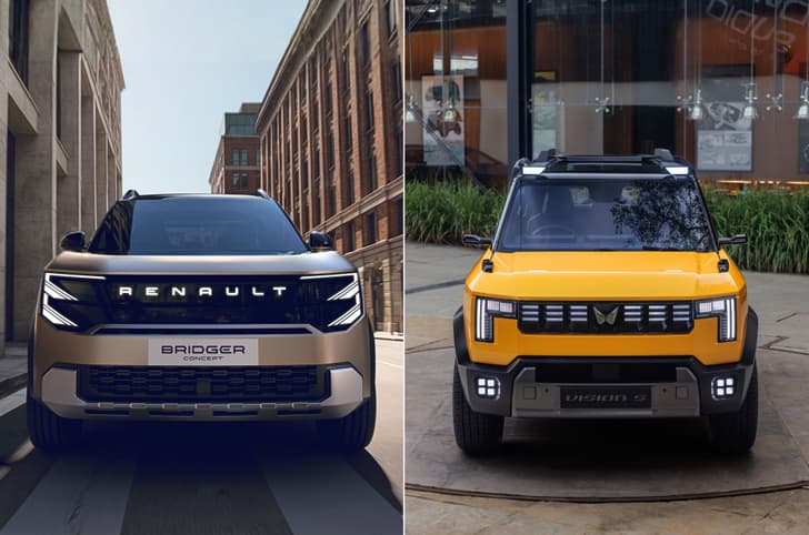 Renault Bridger and Mahindra Vision S front static