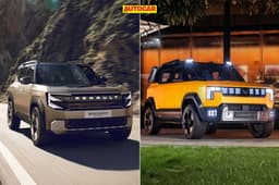 Renault Bridger and Mahindra Vision S tailgate front quarter static