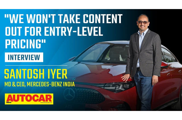 Santosh Iyer, MD and CEO, Mercedes-Benz India interview video