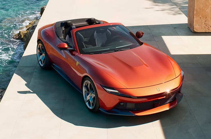 ferrari amalfi spider in studio