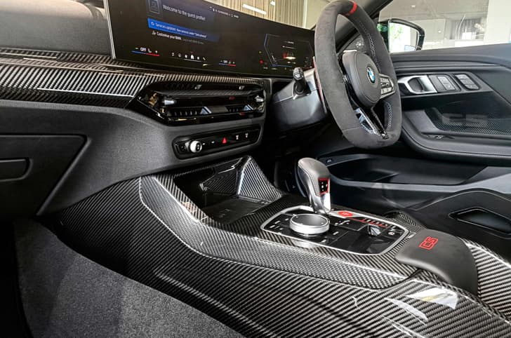 BMW M2 CS carbon fiber centre console 