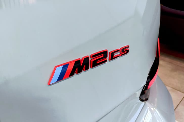 BMW M2 CS rear badge