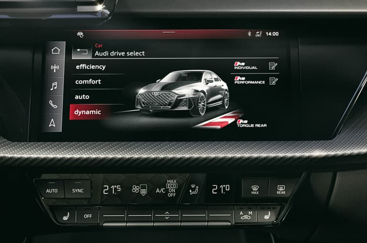 audi rs3 competition limited sedan in studio