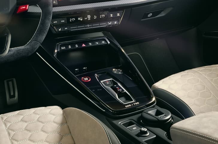 Audi RS3 Competition Limited centre console