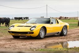 lamborghini miura sv on road