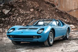 lamborghini miura roadster on road
