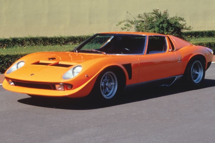 lamborghini miura jota on road