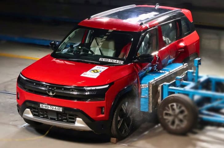 Tata Sierra BNCAP side impact crash test