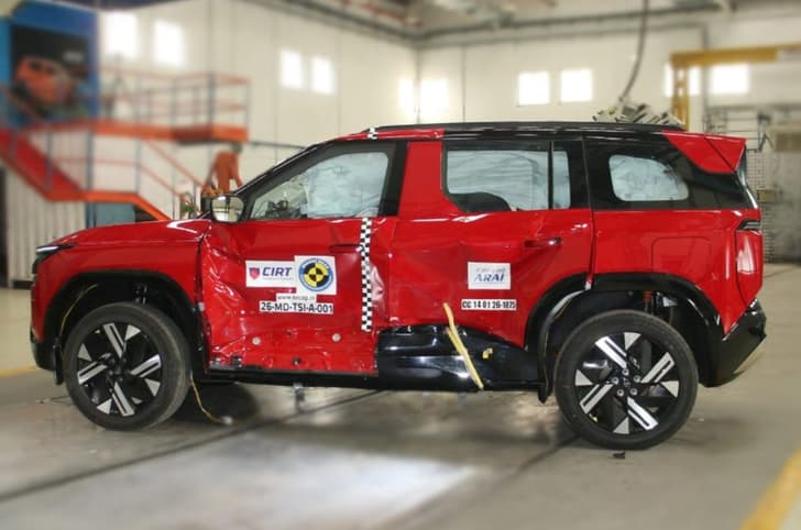 Tata Sierra BNCAP side impact crash test