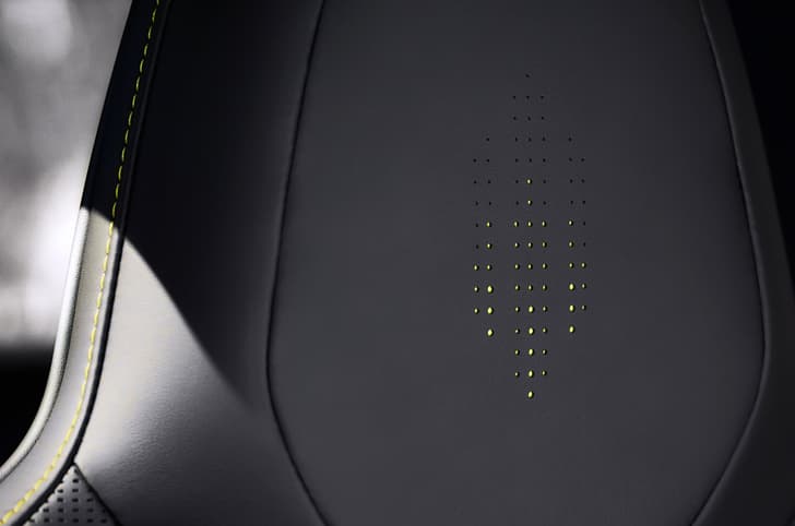 Range Rover SV Winter Dusk seat headrest embroidery