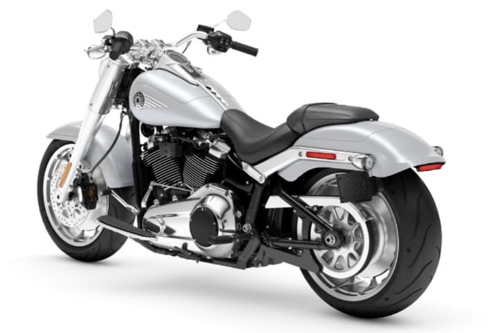 Harley Davidson Fatboy 117 rear three quarter