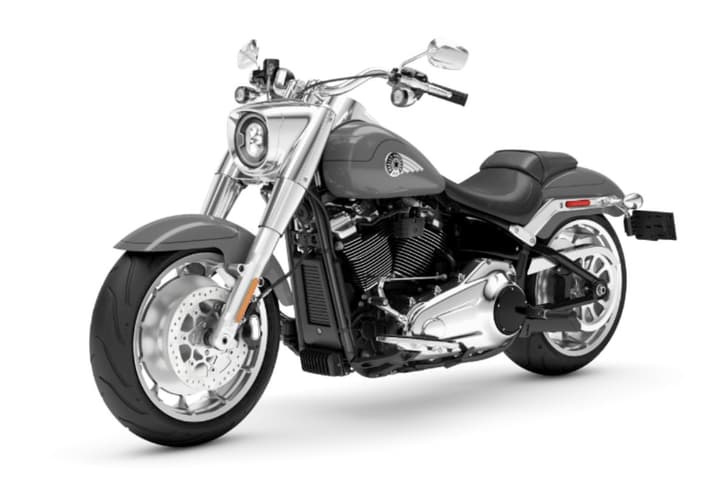 Harley Davidson Fatboy 117 front left three quarter