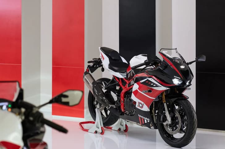 Bimota KB399 front three quarter studio shot