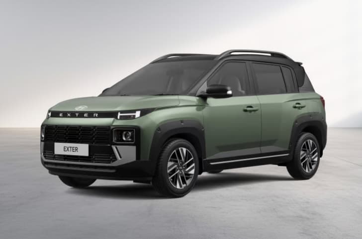 Hyundai Exter Ranger khaki with Black roof