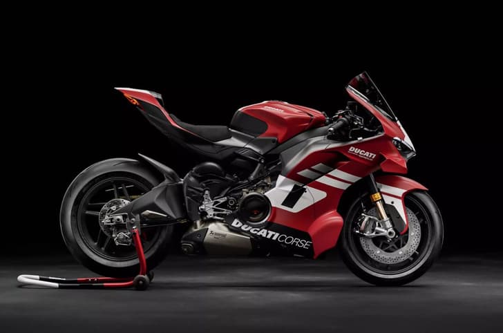 Ducati Superleggera V4 Centenario side profile shot 