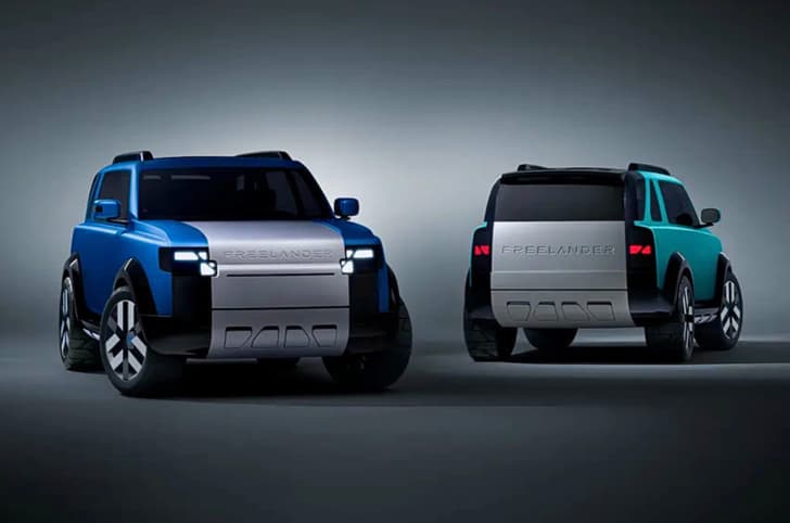 Chery -JLR Freelander front and rear quarter static