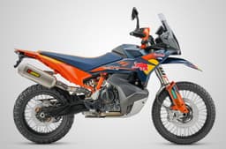 KTM 890 Adventure R Rally side profile studio shot 