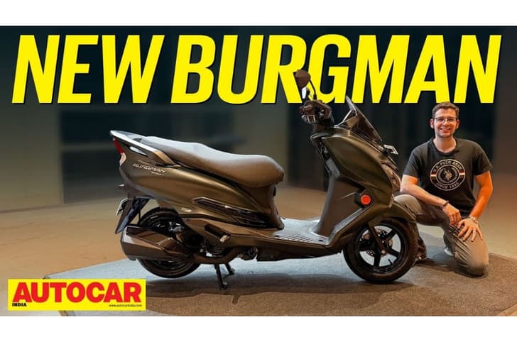 Suzuki Burgman walkaround YT thumbnail