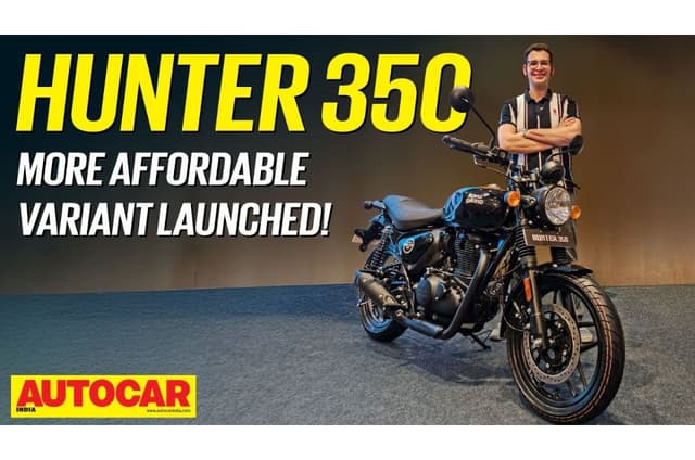Royal Enfield Hunter 350 Base Premium variant walkaround video