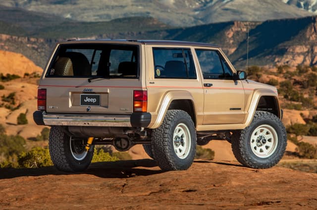 Jeep XJ Pioneer concept rear quarter static