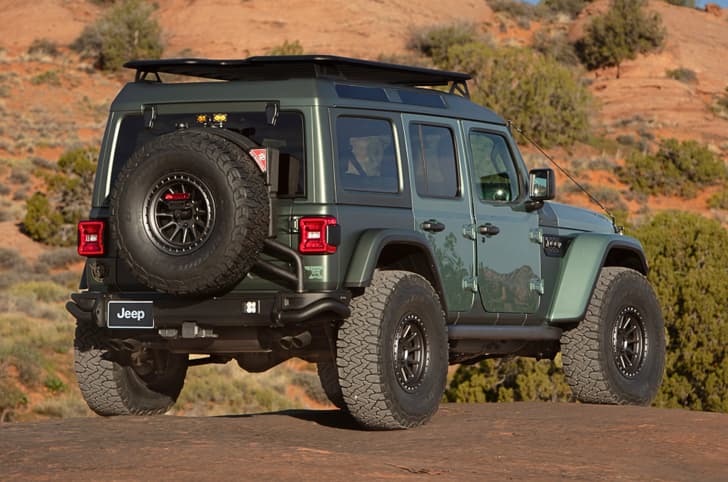 Jeep Wrangler Anvil 715 concept rear quarter static