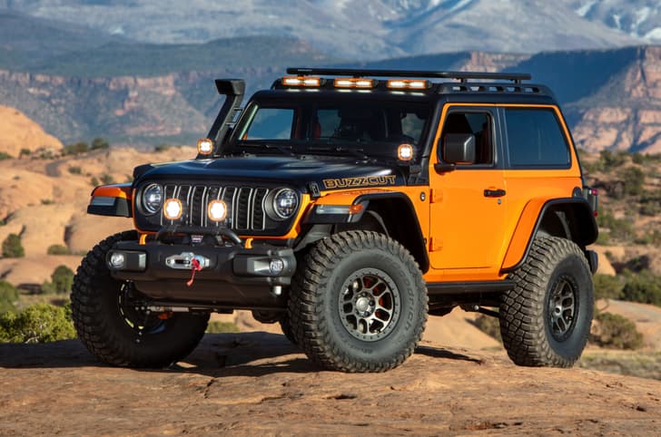 Jeep Wrangler Buzzcut concept front quarter stati