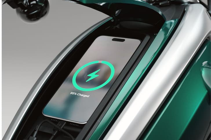 Royal Enfield Flying Flea C6 phone charging slot