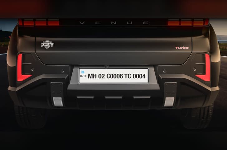 Hyundai Venue Knight Edition rear bumper