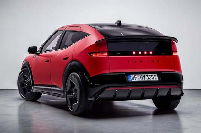 Hyundai Ioniq 3 rear three quarter