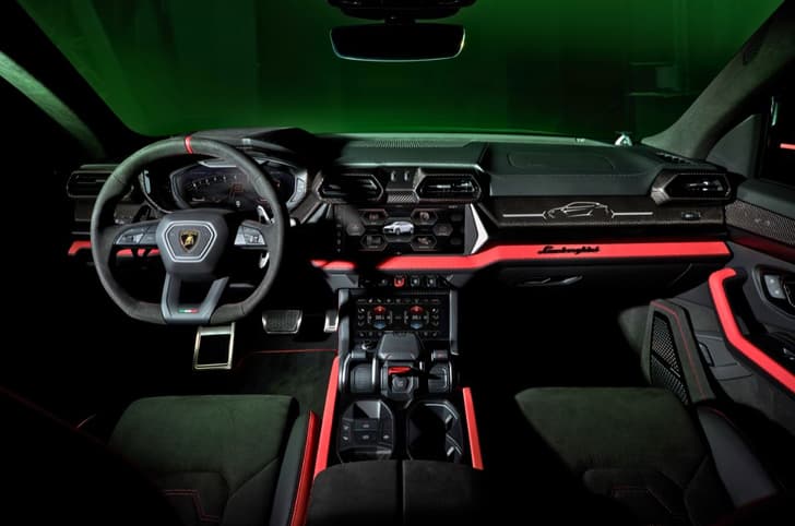 Lamborghini Urus SE Tettonero Capsule dashboard