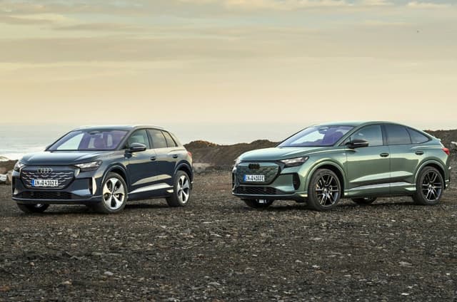 Audi Q4 e-tron facelift exterior and interior image gallery