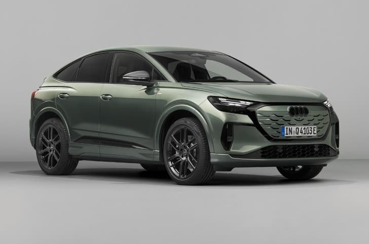 Audi Q4 e-tron Sportback facelift front quarter static