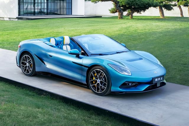 byd denza z convertible in garden