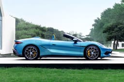 byd denza z convertible in garden