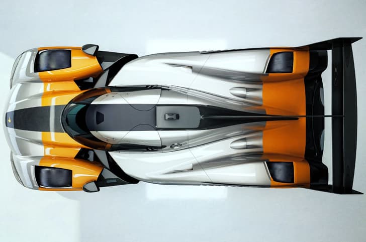 McLaren MCL-HY GTR top-down profile