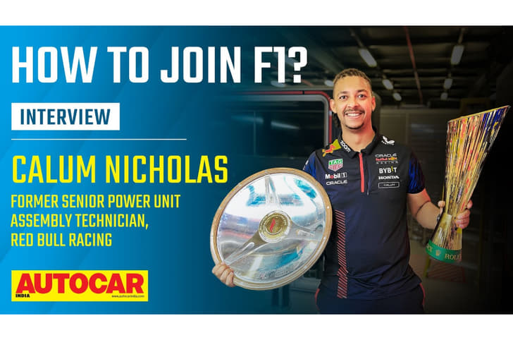 Calum Nicholas on breaking into F1, working with Verstappen interview video RB