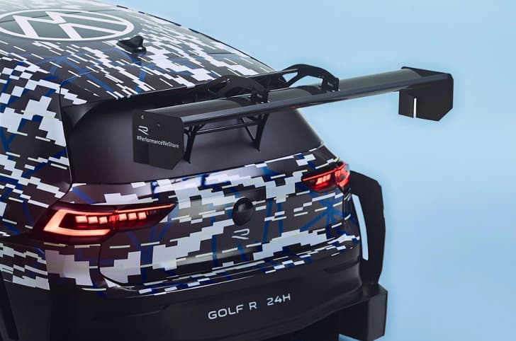 Volkswagen Golf R 24H show car spoiler