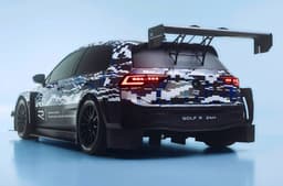 Volkswagen Golf R 24H show car rear quarter static
