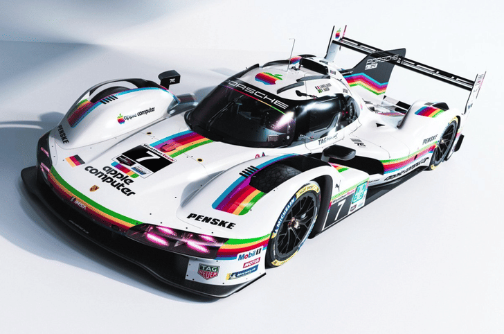Porsche 963 Apple Computer-inspired livery